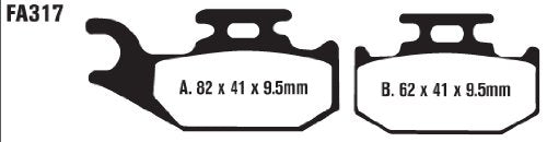 EBC Brakes FA317SV Disc Brake Pad Set