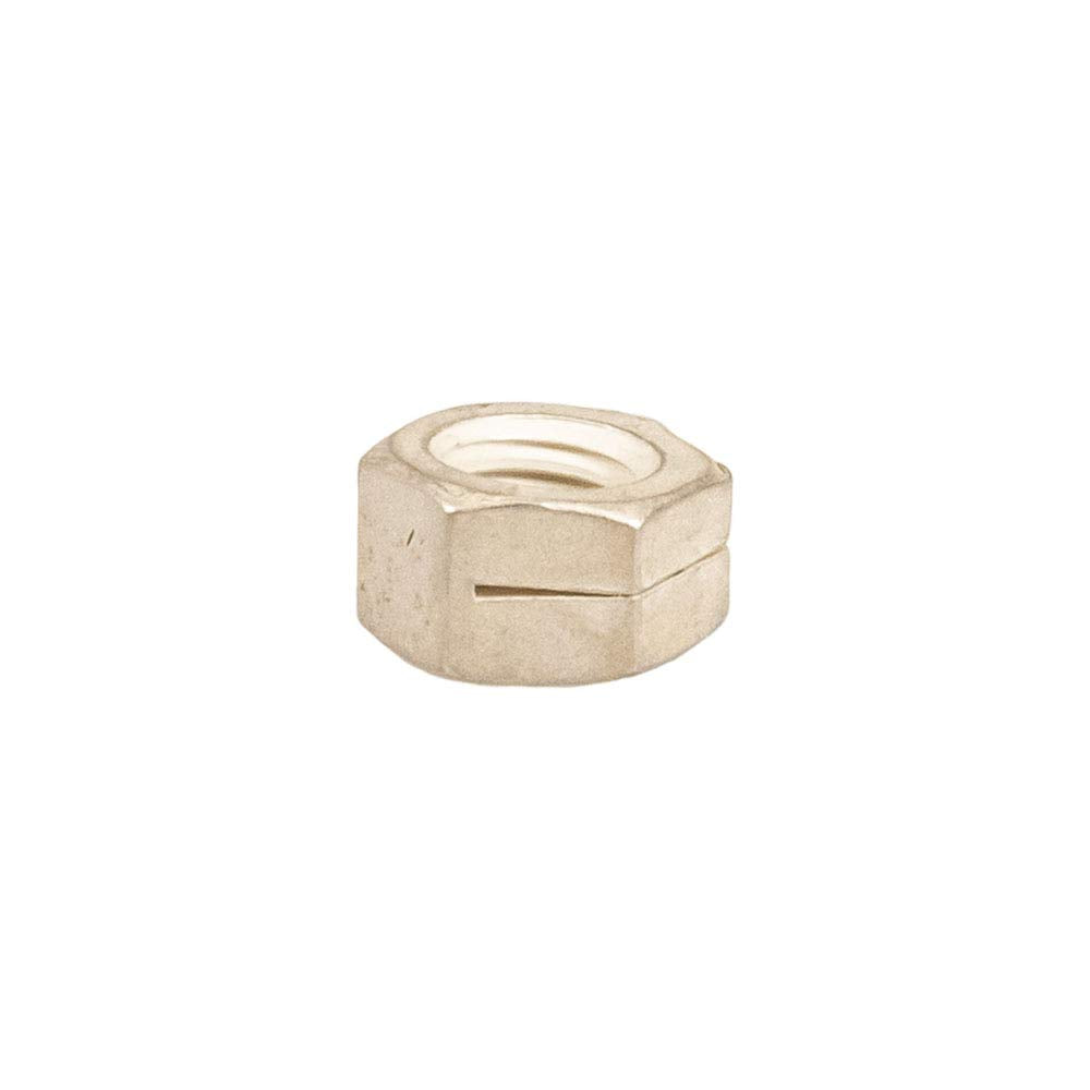 Husqvarna Nut, 1 Piece, Hex, Stainless Steel, 1.25mm Pitch, Left Hand, Class 2A, 0.25 Inch Diameter