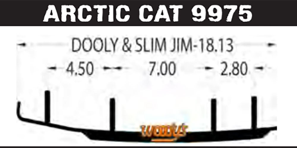 Woodys Dooly 6" for Arctic Cat Sabercats 2004-2006