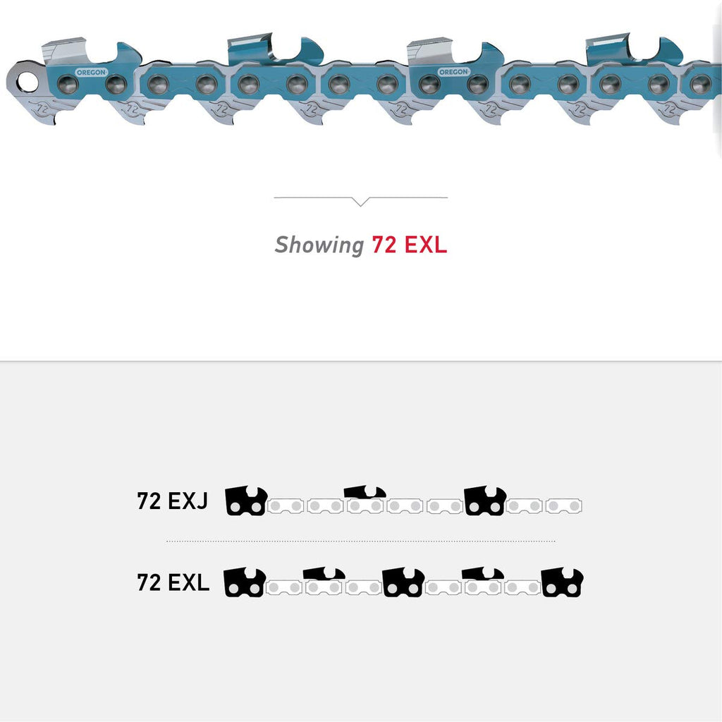 Oregon 72EXL084G PowerCut Chainsaw Chain, 24"