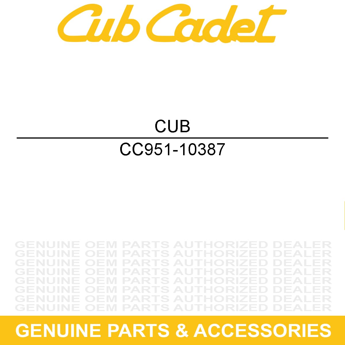 CUB CADET 951-10387 Governor Return Spring ES Engine CSV050 CC99M CC98M CC94M