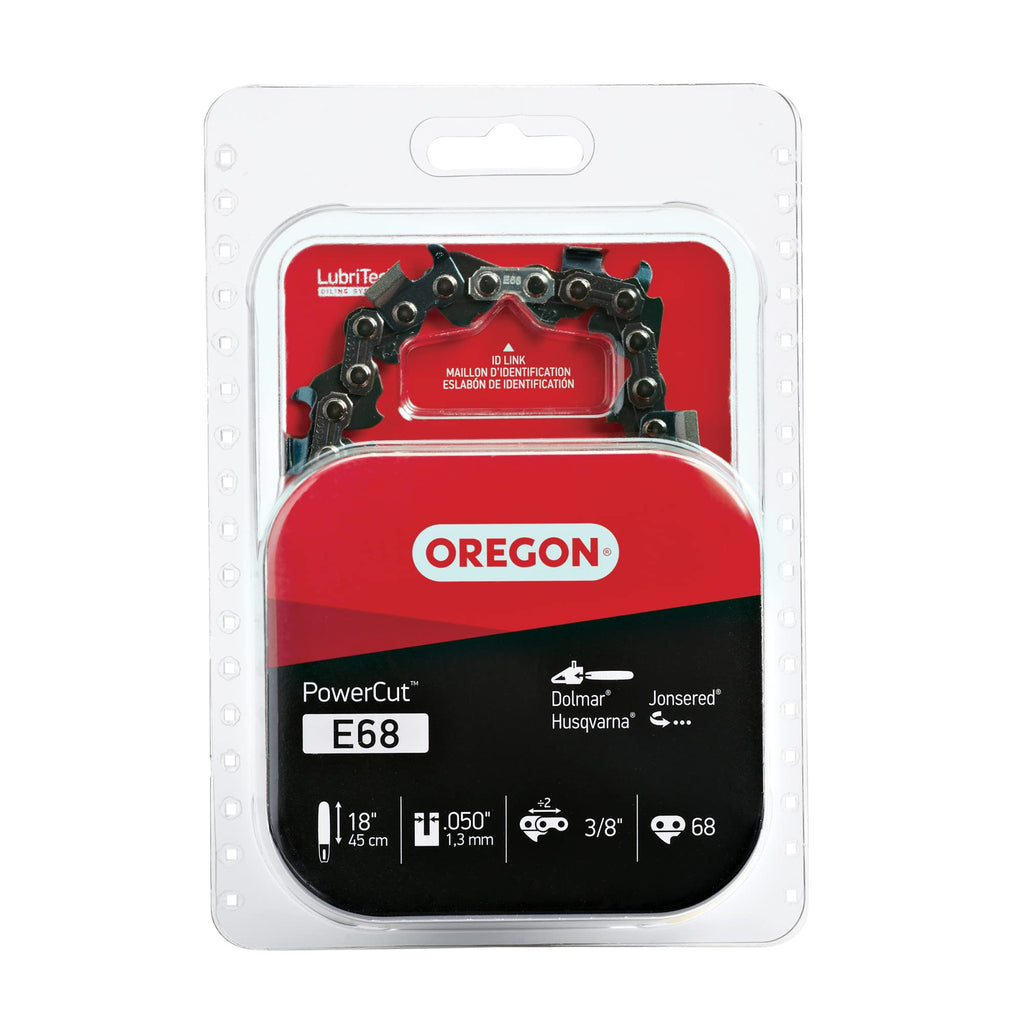 Oregon E68 PowerCut 18-Inch Chainsaw Chain, Fits Dolmar, Husqvarna, Jonsered
