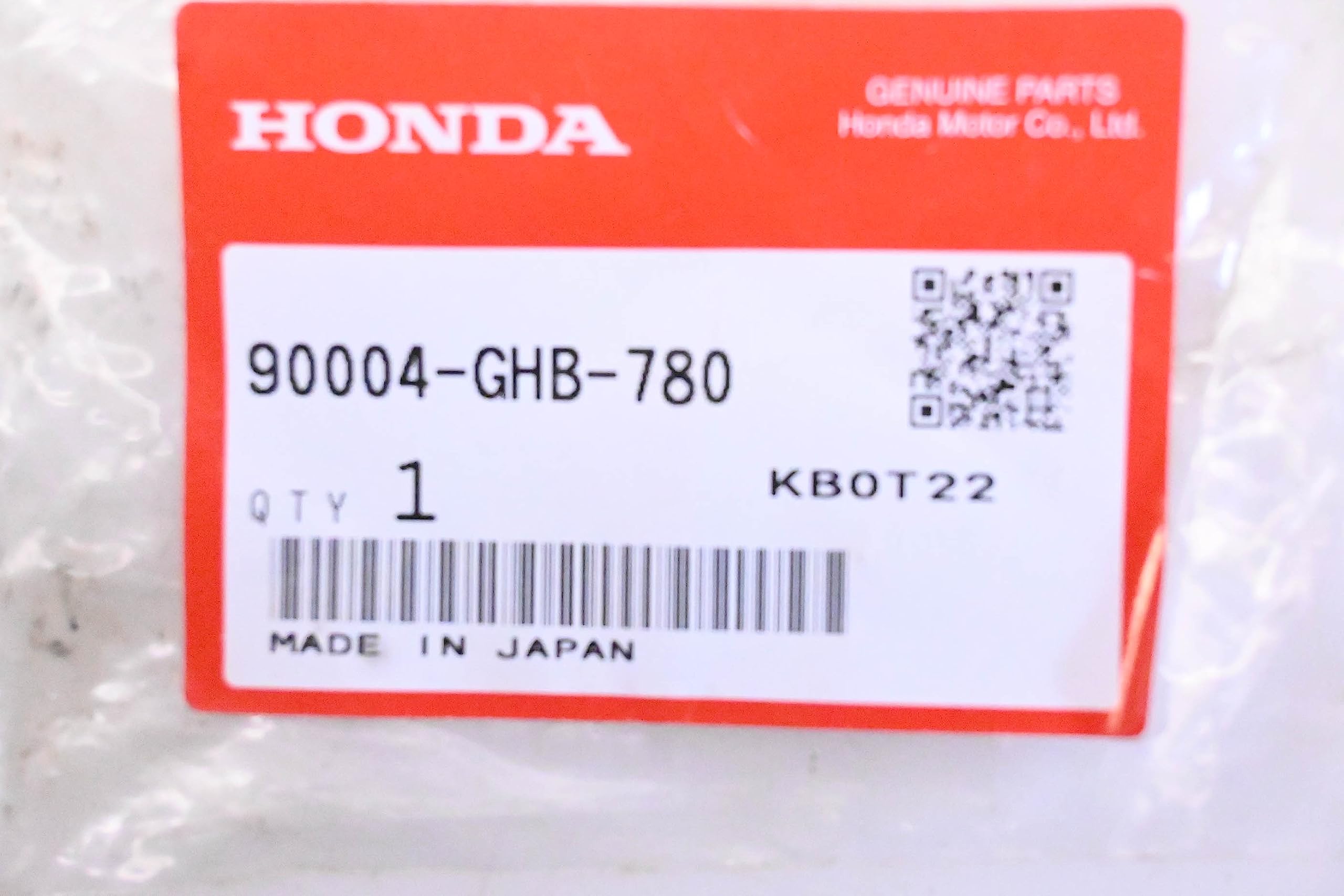 HONDA 90004-GHB-790 BOLT, FLANGE (6X80)