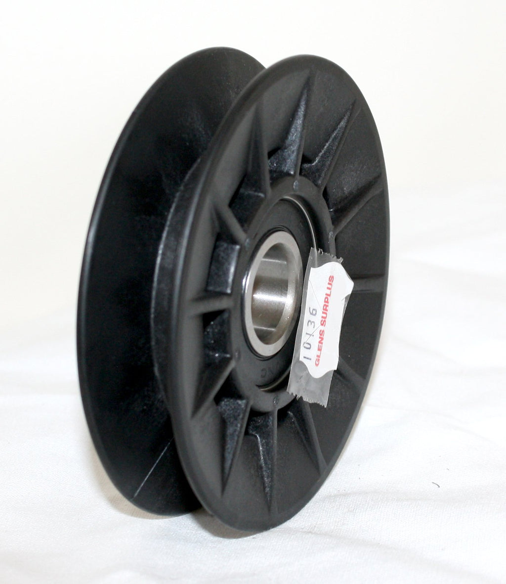 Rotary 10136 3 7/16" x 1/2" Composite V-Idler V Belt Pulley