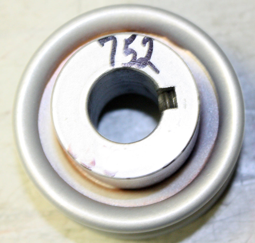 Rotary 752 2" Cast Steel V Idler Pulley P-306 5/8" CH 3/16" Keyway