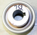 Rotary 752 2" Cast Steel V Idler Pulley P-306 5/8" CH 3/16" Keyway