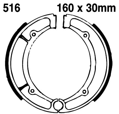 EBC Brakes 516 Brake Shoe